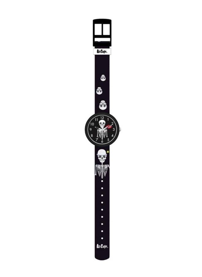Lee Cooper - Lee Cooper Kids PC21S Movement Watch, Analog Display and Textile Strap - LC.K.3.666, Black - Image 1