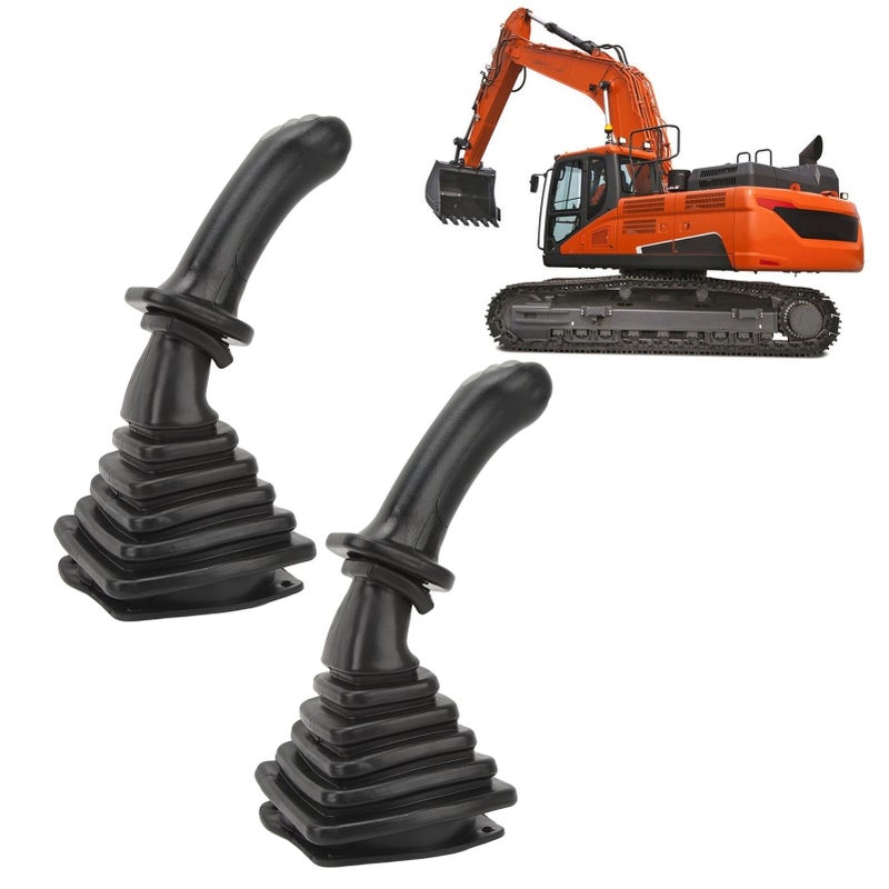 2Pcs 3 Button Excavator Joystick Handles with Dust Cover Replacement for Doosan DH DX150 215 225 300 370‑9C - Image 2