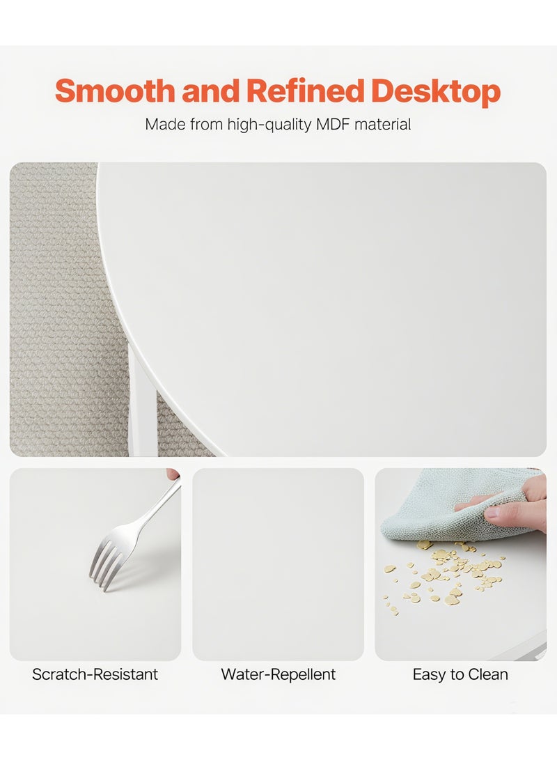 آسي بلاي طقم طاولات قهوة متداخلة – طاولات جانبية مستديرة (قطعتان) – سطح قوي – إطار معدني متين – مكتب بسيط – قطعة مركزية لغرفة المعيشة أو النوم أو الشقق – تصميم صناعي عصري بسيط – طاولة جانبية أو طاولة سرير - Image 5