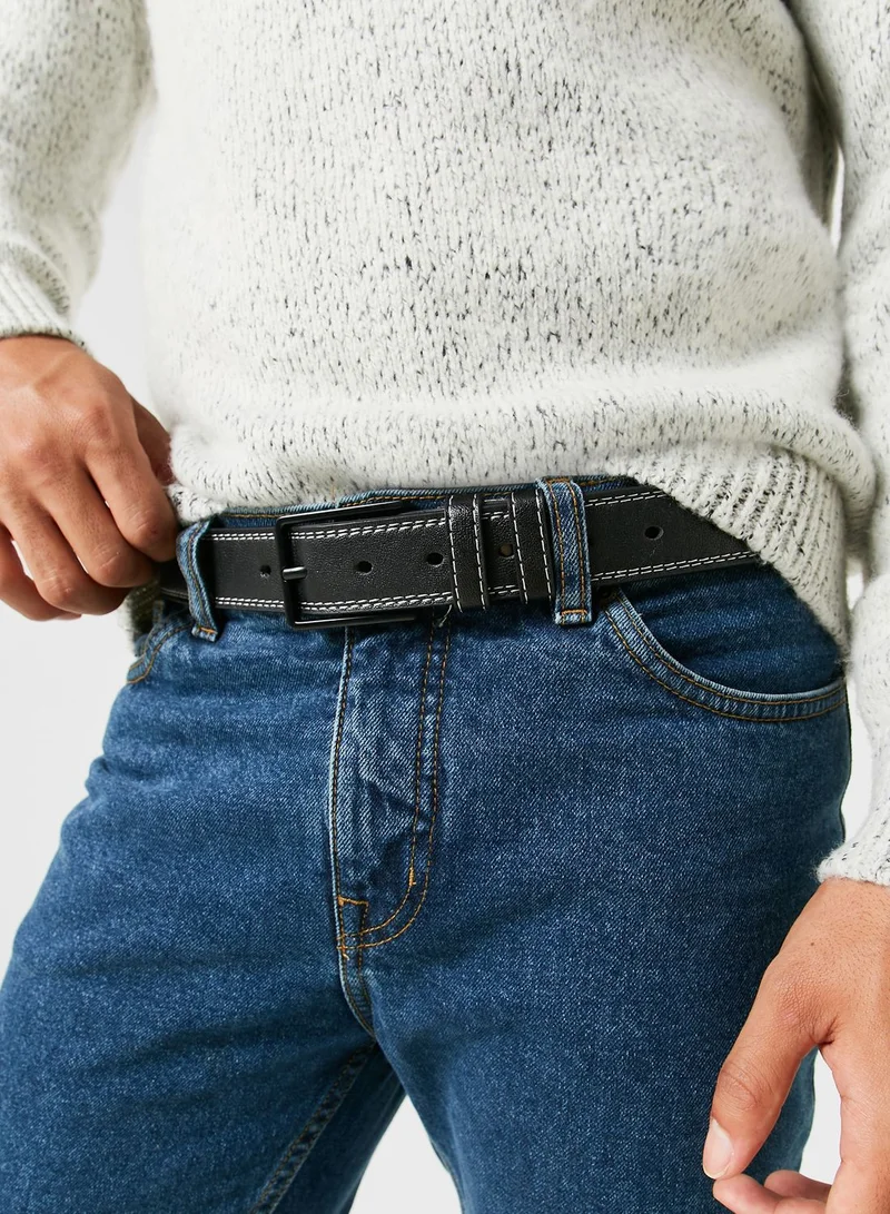 Seventy Five Casual Faux Leather Belt