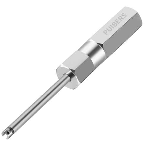PUIBERS Magnetic Valve Core Removal Tool,Schrader Valve Stem Removal Tools Stem Puller, Great Stainless Steel Tire Valves Tool for Schrader Cores (4 Inch Length) - Image 1