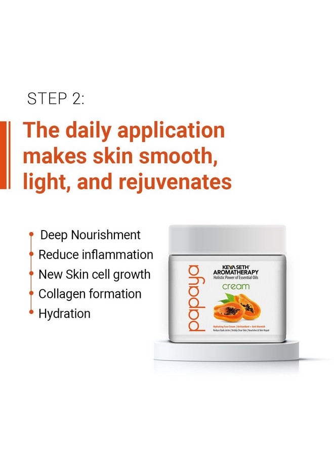 KEYA SETH AROMATHERAPY, DEVICE OF DROP Keya Seth Aromatherapy Papaya Facewash & Cream Combo Kit for Brightening, Glowing & Blemish-free Skin- Removes Pigmentation & Dark Spots, Nourishes & Hydrating (Papaya Facewash + Cream) - Image 3