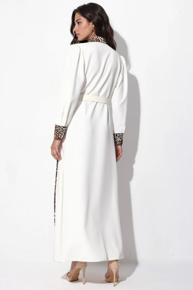 Jennyfer Leopard Print Maxi Shirt Dress - Image 4