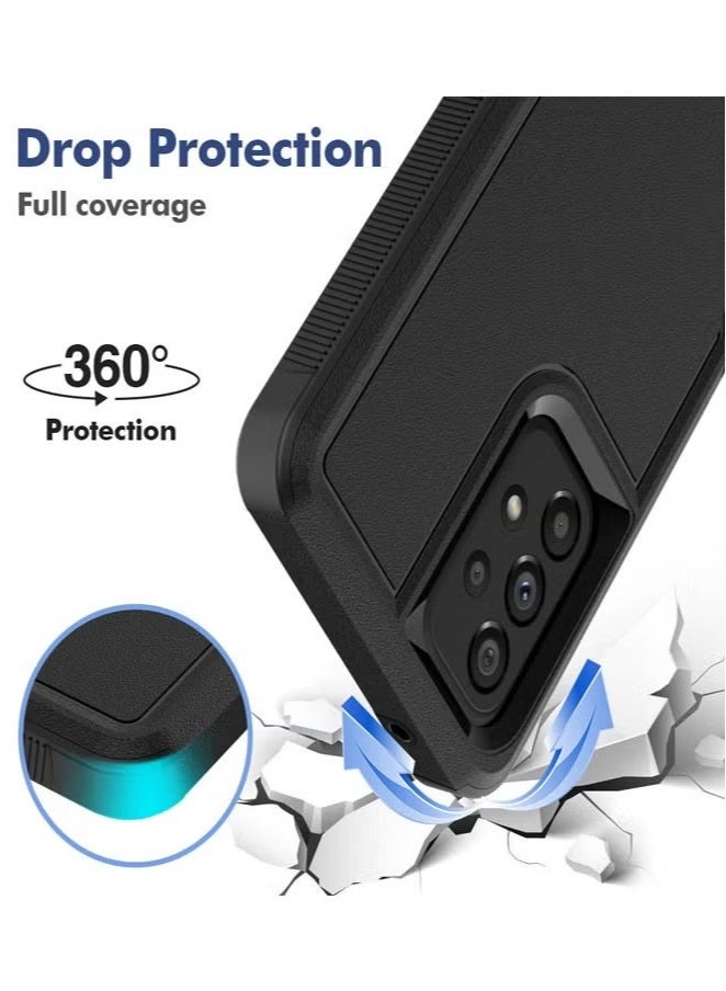 Samsung Galaxy A73 5G Commuter Case, 2 in 1 Shockproof Rugged Protective, Heavy Duty Cover for Galaxy A73 5G Black - Image 5