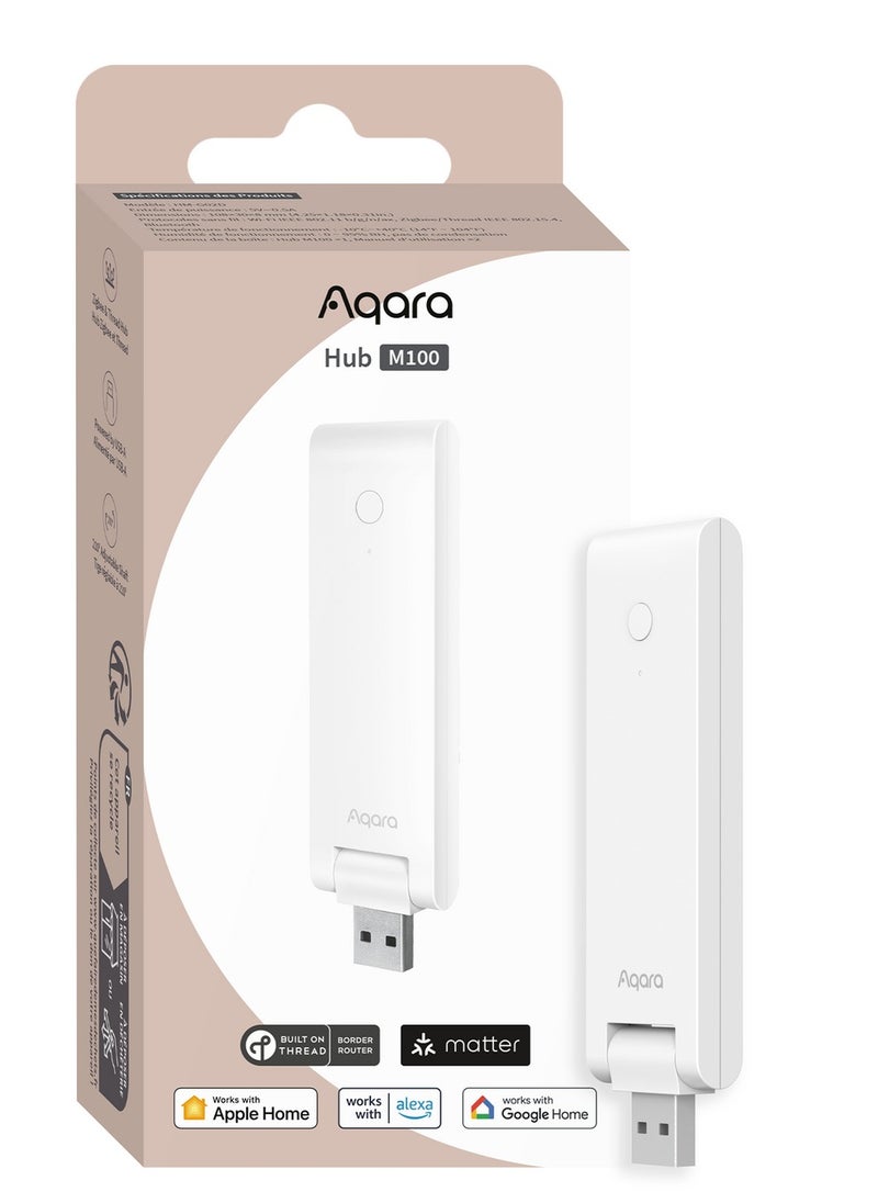 أكارا Aqara Smart Hub M100 للتشغيل الآلي، وحدة تحكم في المسألة، جهاز توجيه حدود الخيط، يتميز بخاصية Aqara Zigbee، Wi-Fi، يدعم Alexa، Apple Homekit، Google Home، SmartThings، IFTTT، مساعد المنزل  - Image 1