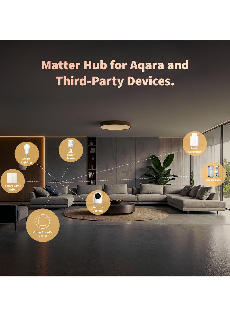 أكارا Aqara Smart Hub M100 للتشغيل الآلي، وحدة تحكم في المسألة، جهاز توجيه حدود الخيط، يتميز بخاصية Aqara Zigbee، Wi-Fi، يدعم Alexa، Apple Homekit، Google Home، SmartThings، IFTTT، مساعد المنزل  - Image 4