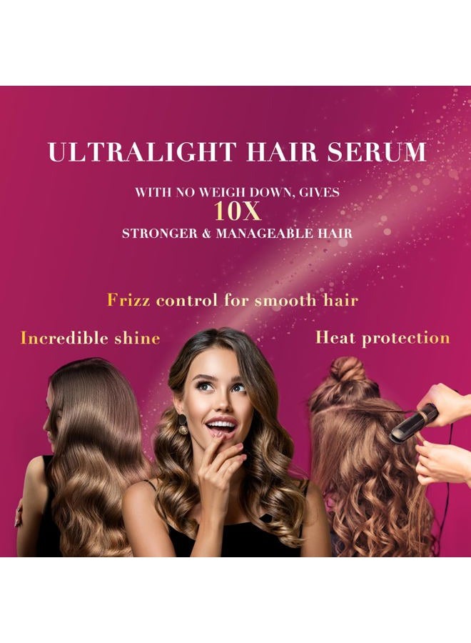 Livon سيروم الشعر للرجال والنساء | خالي من الكبريتات والبارابين | لجميع أنواع الشعر | خفيف وغير دهني | زيت سيروم إصلاح البصل العضوي | غني بمستخلصات اللوز والزهور | 3.3 أونصة سائلة - Image 4