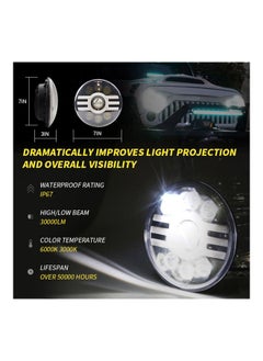 NIBEMINENT 500W Round LED Car Headlight  - Image 3