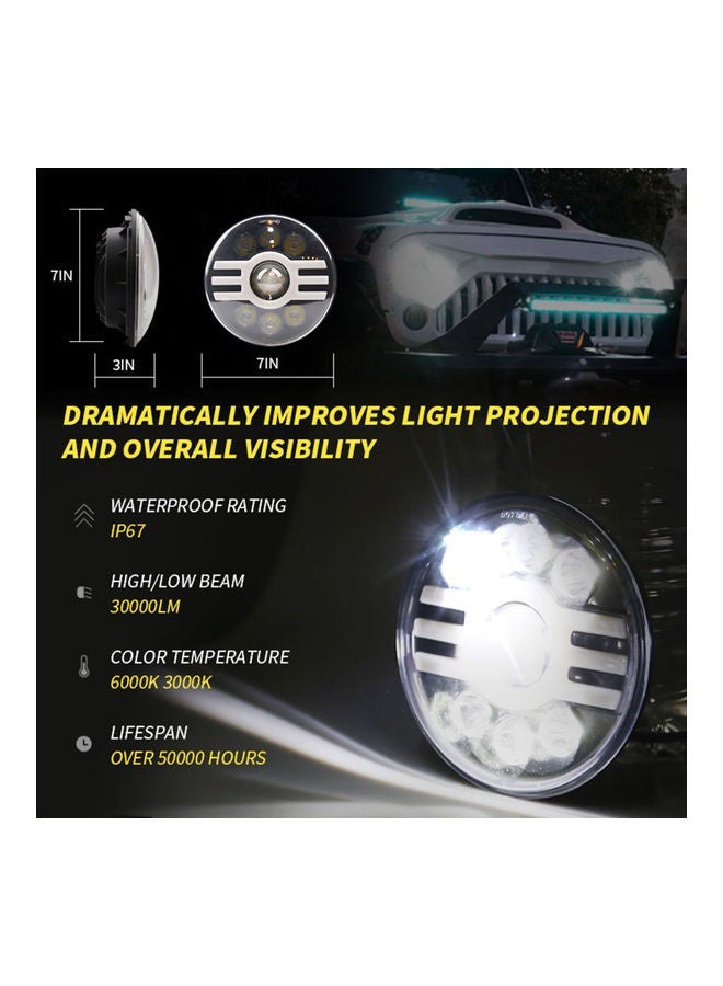 NIBEMINENT 500W Round LED Car Headlight - Image 3