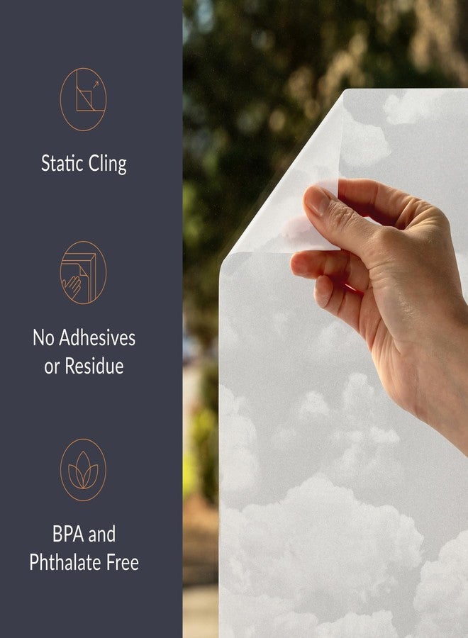 Artscape Clouds | Window Privacy Film Etched Glass Pattern | Non-Adhesive & UV Protection | Easy to Apply & Removable | 24 x 36 inches | Made in USA - Image 5