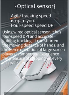 M MIAOYAN Gaming laptop desktop computer external wired mouse  - Image 4