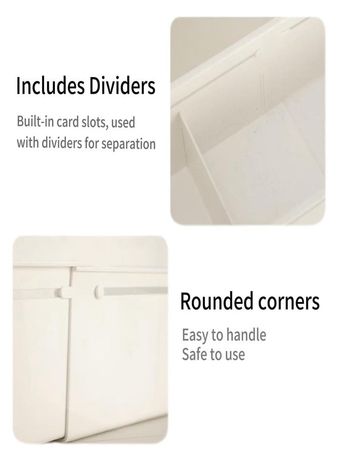 Boxalls Expandable Drawer Organizers Set of 2 Large and Medium, Adjustable Dividers Trays, Storage for Office Supplies, Pens, Makeup,Utensils, Tools, White - Image 4