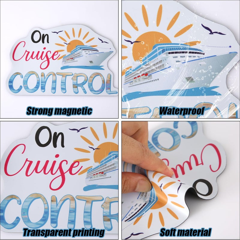 NQEUEPN 5pcs Family Cruise Magnets - 5 Styles Large Ship Door Magnets, Reusable for Cruise, Ship, Car, Refrigerator - Image 4