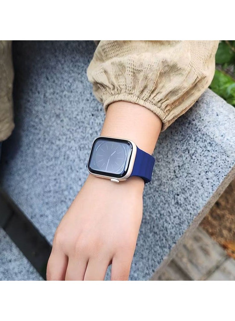 DKNG - 6 Pack Ocean Strap Compatible with Apple Strap Ultra 2,42mm/44mm/45mm/49mm Men's & Women's, Wave-shaped Silicone Sport Band with iWatch Ultra 2/1 Series 10/9/8/7/6/5/4/3/2/1 SE Multicolor - Image 1