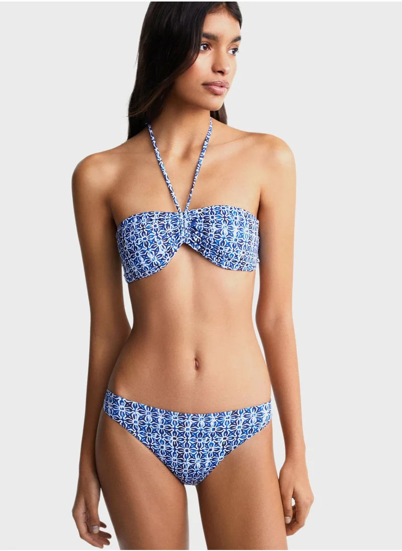 MANGO Youth Printed Bikini Top & Bottom Set