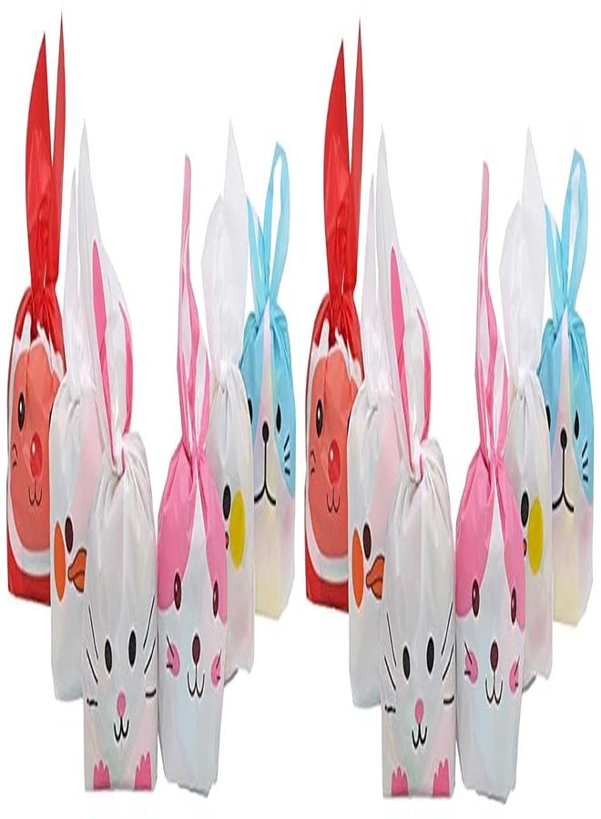 TREXEE (Pack of 100) Guddy Bags Party Favor Bags Cookie Bags Chocolate Pouches Birthday Party Return Gift Bags (Non Toxic,13.5cm X 22cm) (Pack of 100) - Image 1
