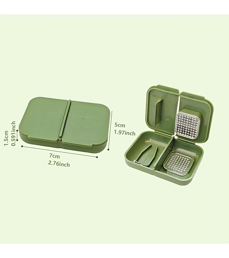 Green Integrated Pill Splitter For Cutting Small Micro Pills With Storage - Image 3