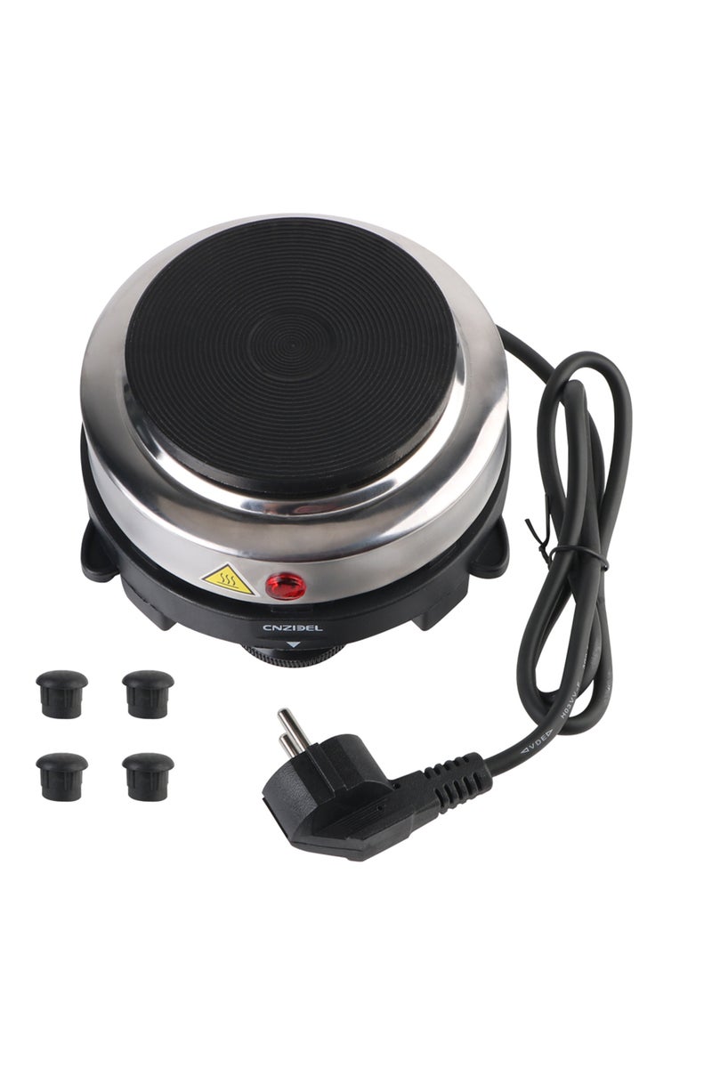 موقد كهربائي صغير متعدد الوظائف لتسخين الحليب والماء والقهوة، مزود بقابس أوروبي