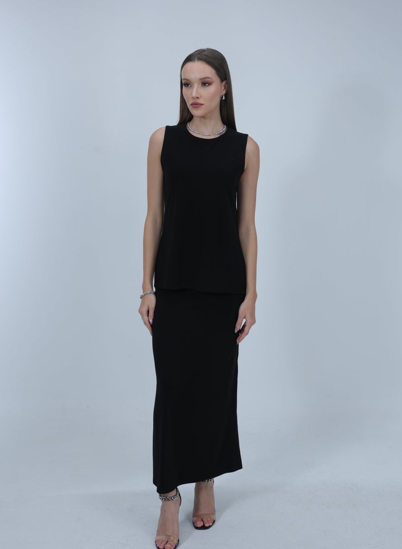 Etta Ruby Black Sleeveless Top - Image 1