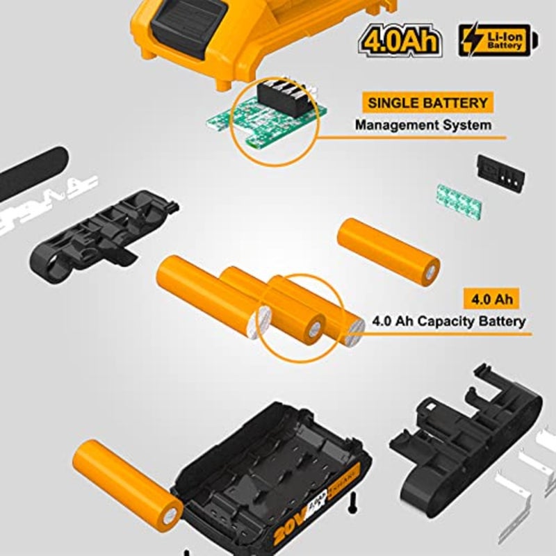 20V 4.0Ah Battery, Compatible with All 20V Power Tools, Charger not Included FBLI2002A - Image 4