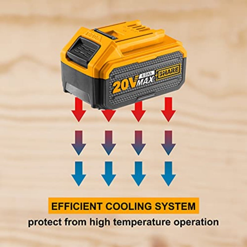 20V 4.0Ah Battery, Compatible with All 20V Power Tools, Charger not Included FBLI2002A - Image 5