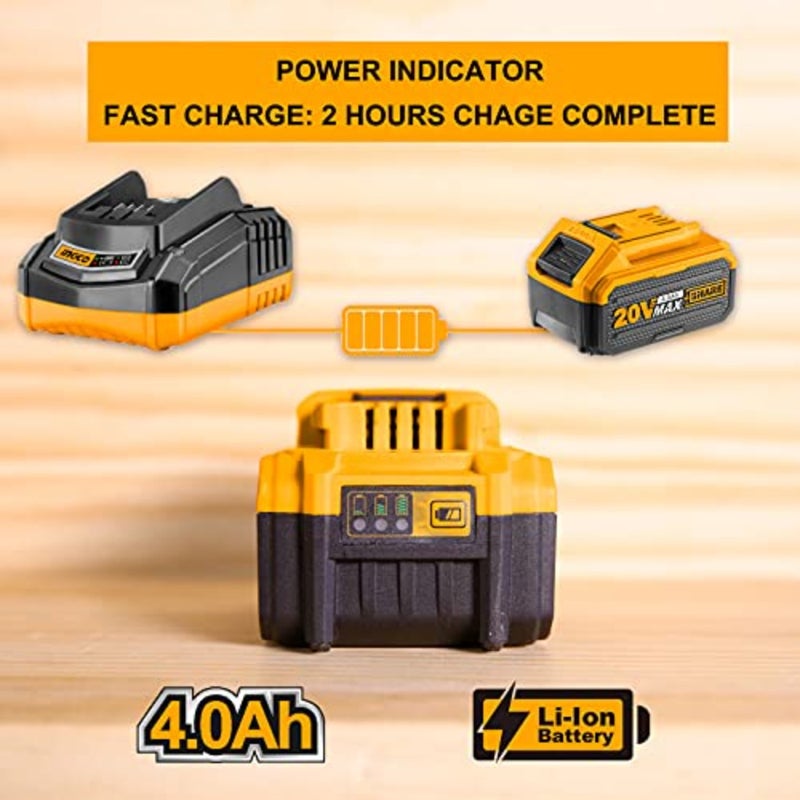 20V 4.0Ah Battery, Compatible with All 20V Power Tools, Charger not Included FBLI2002A - Image 3
