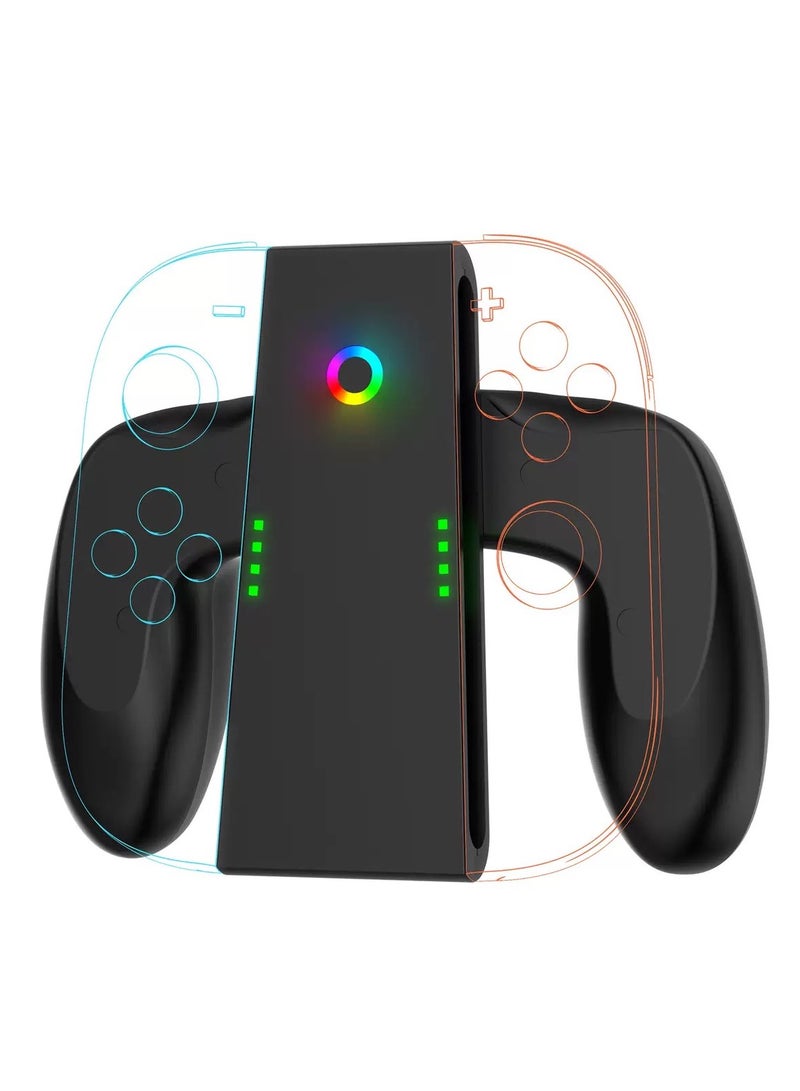 Switch 2 Charging Grip Handle for Left & Right Controllers | Rechargeable Joy-Con Holder | Gamepad Charger - Image 1