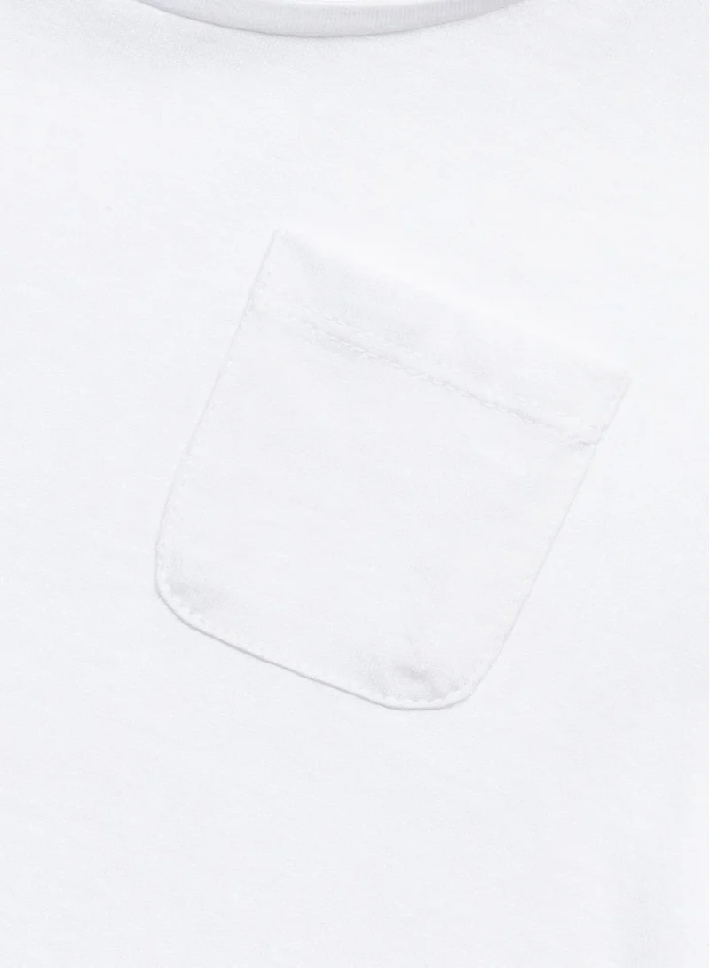 MINOTI Girls Short Oversized T-Shirt with Pocket