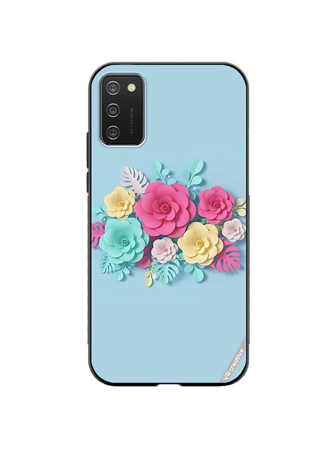 VR CREATIVE Protective Case Cover For Samsung Galaxy A03s Flower Design Multicolour - Image 1