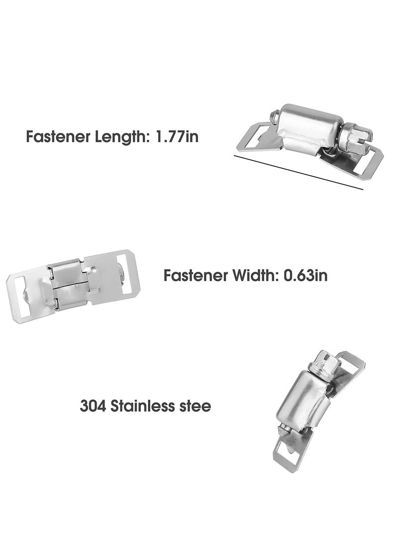 Oasisgalore Hose Clamp Stainless Steel, DIY, 7.9FT Metal strapping with Holes + 6 Fasteners,Large Adjustable Clamp for Automotive.  - Image 3