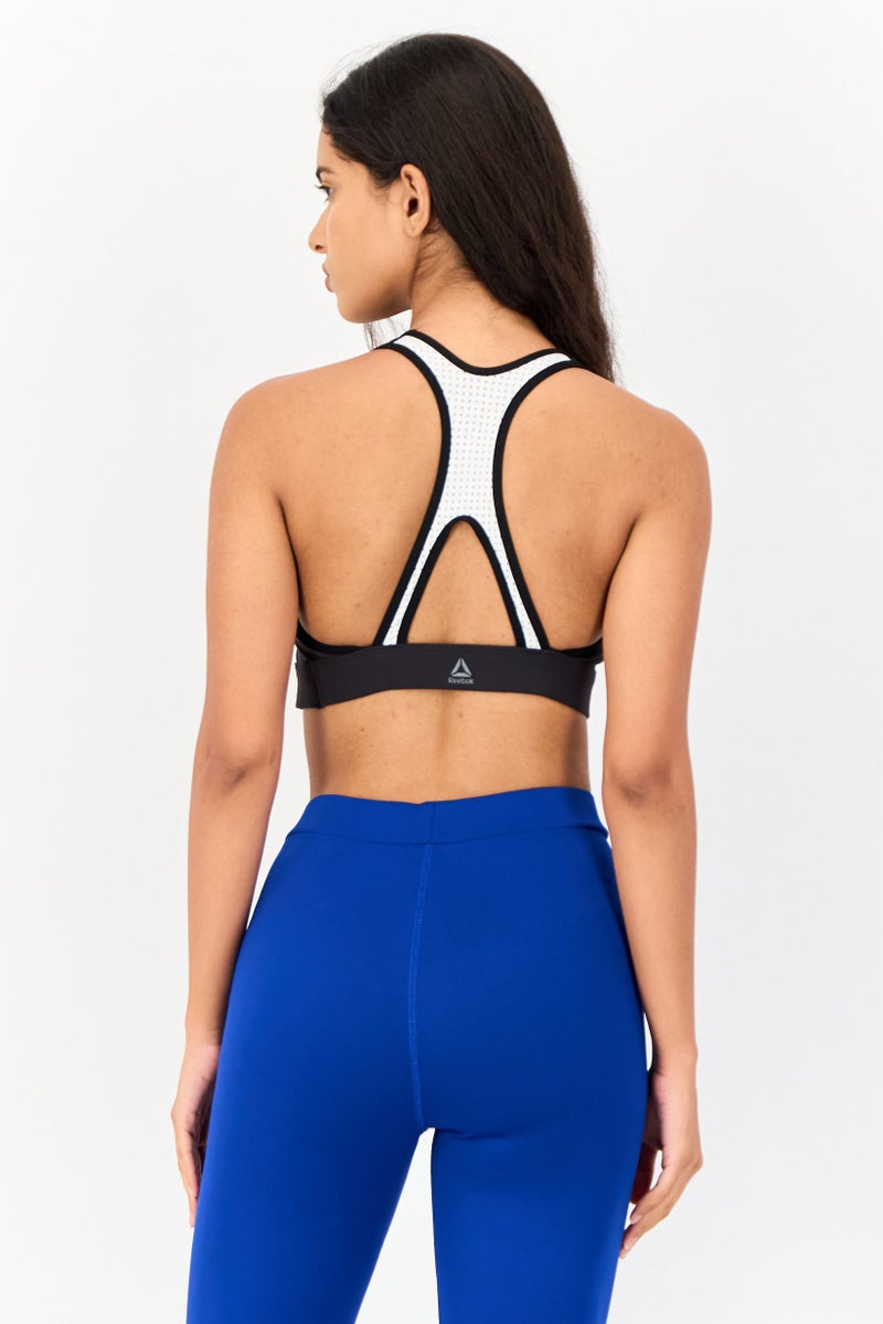 Reebok حمالة صدر رياضية للنساء مبطنة قليلاً، متعددة الألوان - Image 3