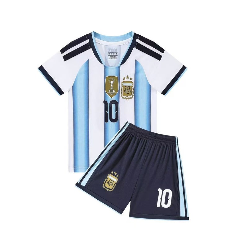 2627 World Cup Argentina football uniform, sports training uniform, outdoor service, school jersey, kindergarten baby uniform - Image 2