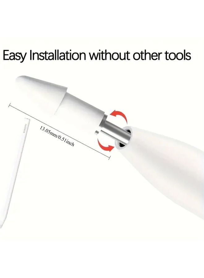 4pcs White Touch Pen Replacement Tips for Xiaomi Stylus Smart Pen 2nd Generation Compatible with Xiaomi Pad 6 - Image 3