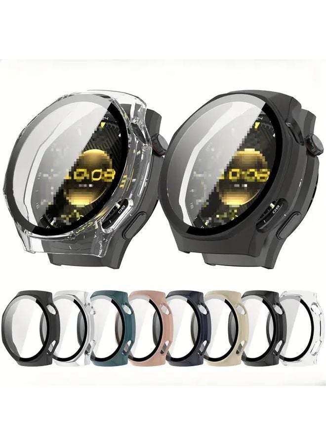 Silvery Watch GT6 Pro 46MM Case With Markers Tempered Glass Full Screen Protector - Image 3
