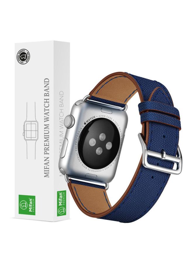 نيبمينينت سوار بديل للساعة الذكية أبل سلسلة 1/2/3/4 مقاس 42 /44 مم أزرق داكن