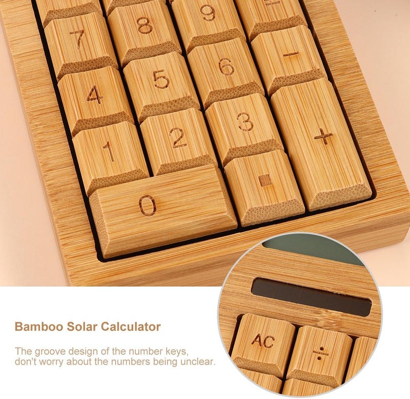 Portable 18-Key Solar Calculator Right Angle Basic Electronic Calculator Office and School Use Eco-Friendly Solar-Powered - Image 3