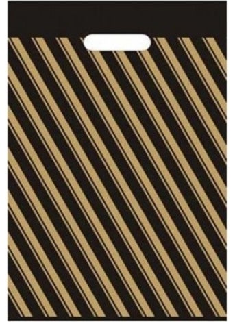 BKR - Reinforced Striped Black Bag 60 x 70 cm 50's - Image 1