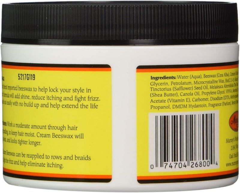Murray's Cream Beeswax - 6 Ounce Hair Styling Wax for Natural Styles - Image 3
