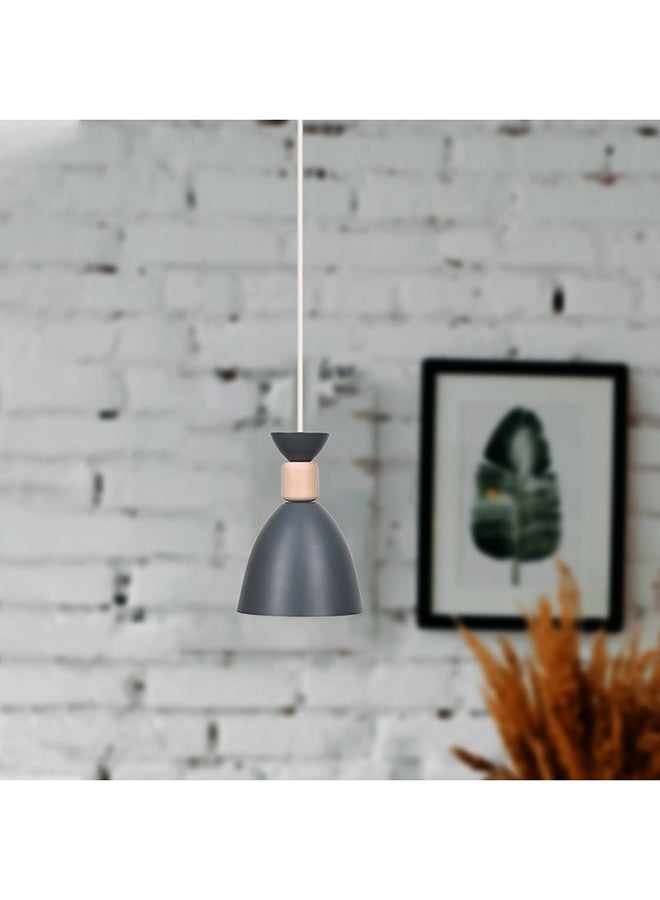 El Rawda Lighting Shot Ceiling Lamp - Single | modern decorative LED E27 pendant light ceiling lamp hanging | suitable for any room | Color: Grey | Size: 70x15 cm