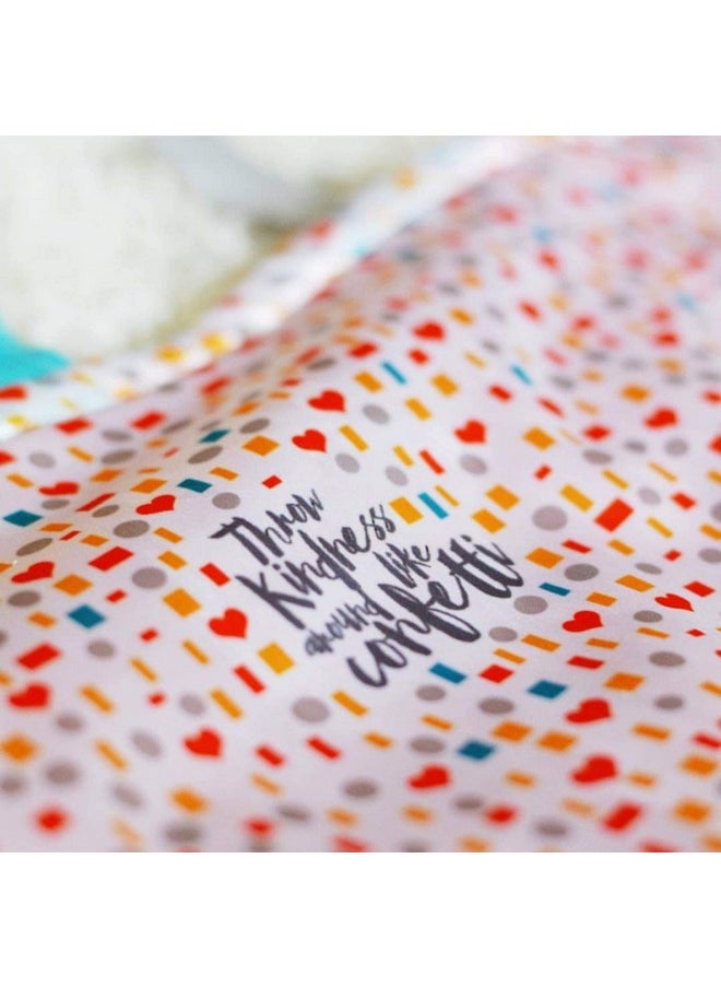 The Learning Lovey Baby Jack & Co 8X8” Kindness Confetti Lovey Tag Toys For Babies Baby Crinkle Toys Crinkle Toys For Baby Soft & Safe Learn Shapes & Colors Ideal Baby Toy Bpa Free W/Stroller Clip  - Image 4