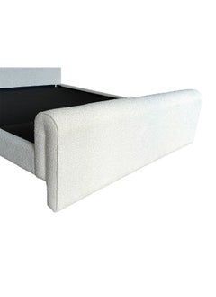 DANUBE HOME Naples 180x200 Upholstered King Bed – Modern Headboard Bed Frame for Master Bedroom – Luxury Comfortable King Size Bed for Stylish Home Furniture - Beige  - Image 2