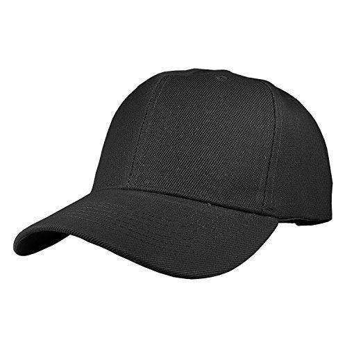 TZ Promise 12 Pack Wholesale Unisex Plain Solid Color Adjustable Baseball Caps Hats (Black) - Image 2