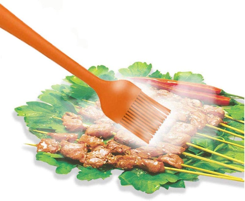 P-Plus International Silicone 6 Piece Non-Stick & Heat-Resistant Silicone Spatula Set with Strong Stainless Steel Core, for Cooking, Baking and Mixing. (Orange) - Image 5