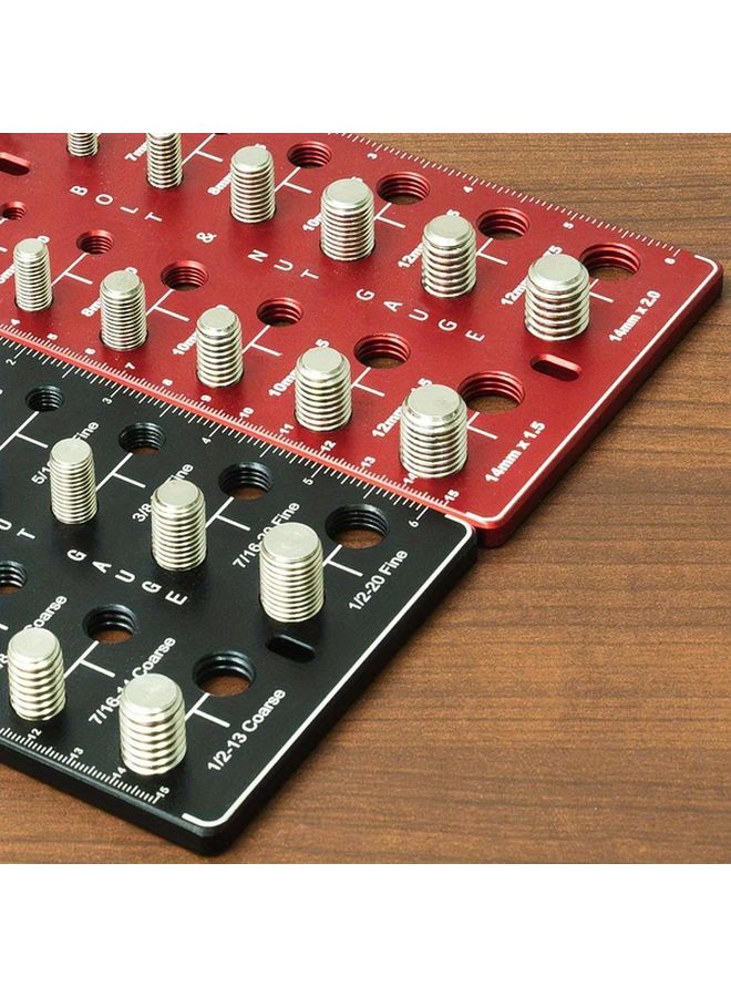 Metric Thread Checker Gauge Tool Inch Sizes Right Hand Flat Head POZIDRIV ROUND HOLE Drive - Image 5