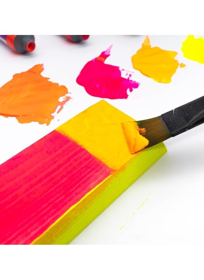 Mont Marte Mont Marte Fluro Acrylic Paint Intro Set -8 Piece  - Image 4