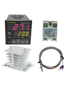 INKBIRD INKBIRD AC 100 to 240V ITC-100VH Digital PID Thermostat Temperature Controller 25DA SSR K Thermocouple White Heat Sink  - Image 1