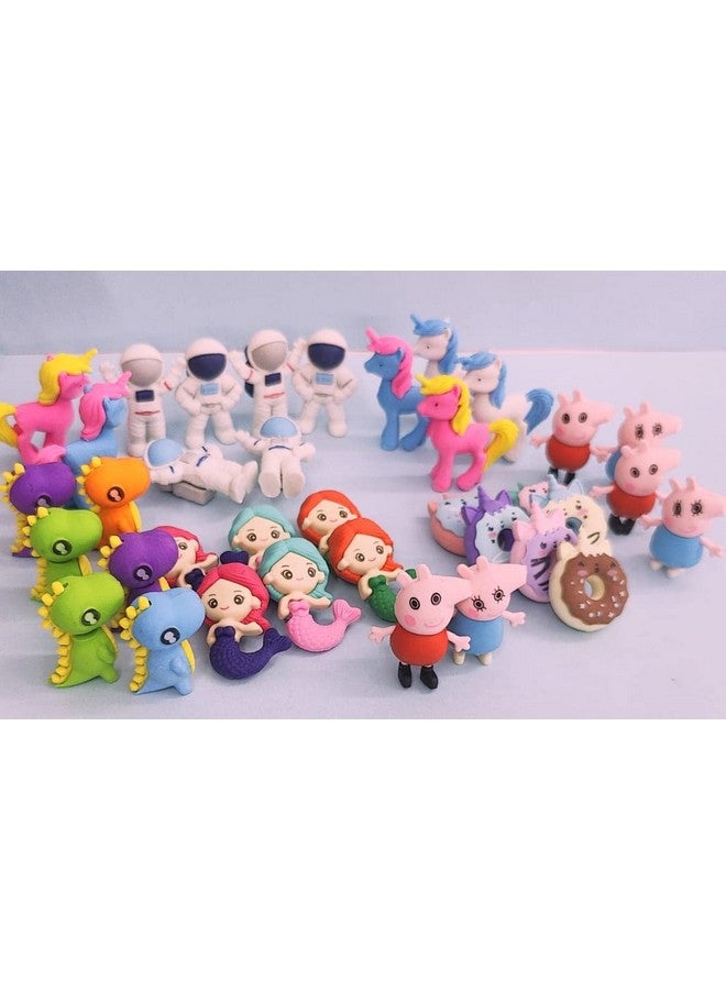 Tera13 TERA 13 Eraser for Kids (36 Pcs) Cartoon Theme Eraser for Kids Eraser Set for Kids Eraser for School Stationary for Kids Return Gifts Eraser for Kids - Image 2