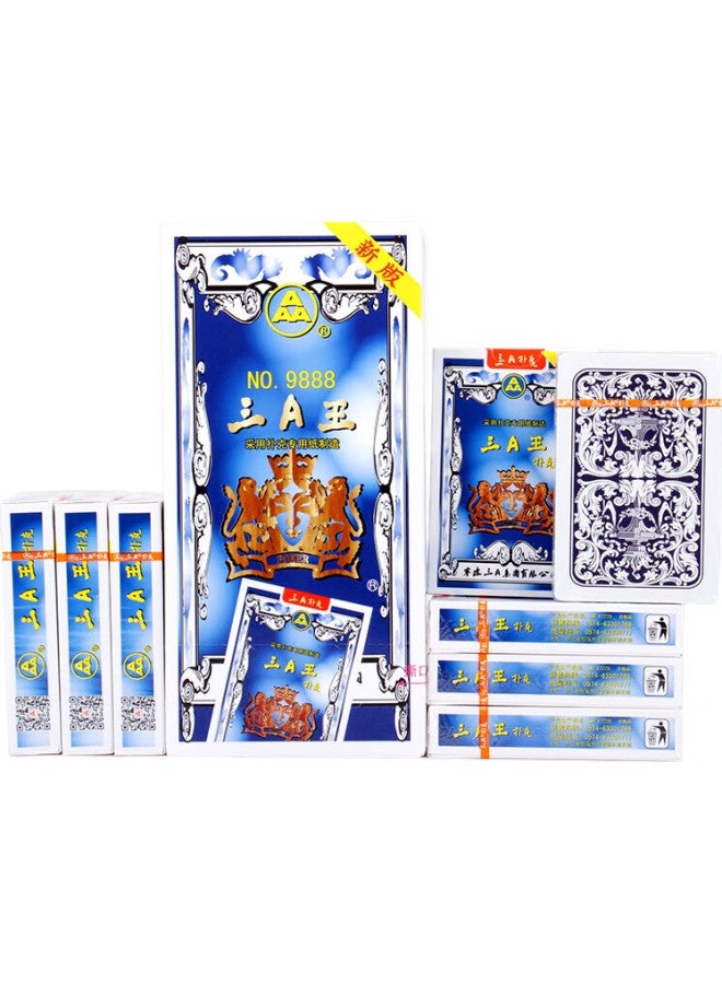 THREEA Three A Playing Cards, Aaa Entertainment Game Cards, Doudizhu Double-Dealt Paper Cards, 3A 9888, 10 Decks - Image 3