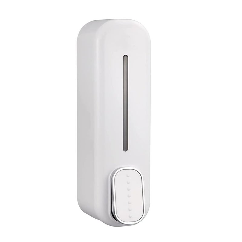 COSSIMO White Dolphin ABS Plastic Wall Mounted Soap Dispenser 350ml (Pack of 1) - Image 1