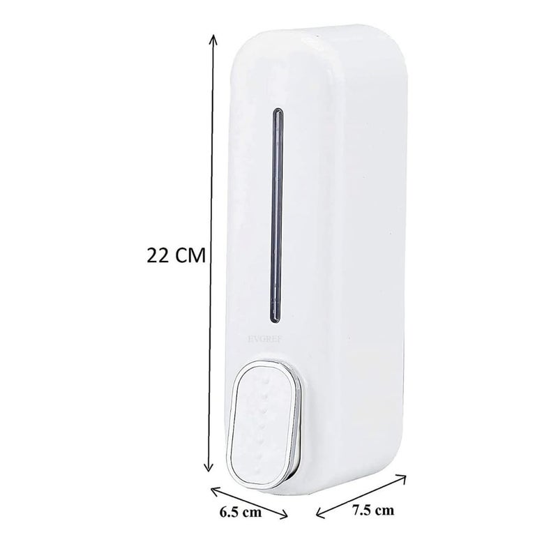 COSSIMO White Dolphin ABS Plastic Wall Mounted Soap Dispenser 350ml (Pack of 1) - Image 2